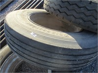 Bridgestone 11 R 24.5 Tire with Rim