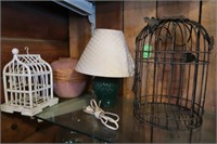 Ceramic Electric Light, Bird Cages & more