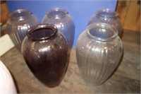 Clear Glass Large Vases