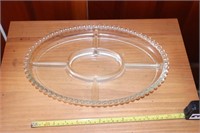 Candlewick 5 Part Oval Serving Dish and a Cake