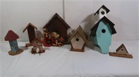 Various Handmade Birdhouses-Lot