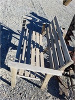 Solid Wood Vintage Bench