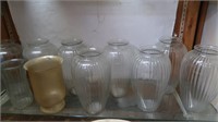 9 Glass Vases-various sizes