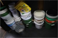 Large Lot of Plastic Buckets incl. 1 Metal