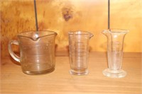 3 Spout Glass Measuring Cup and 2 Whitall Tatum
