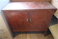 2 Door Wood Cabinet-40"x23"Dx36"H(no contents)