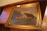 FRAMED OIL ON CANVAS BY W.G. ERLE   20 X 16
