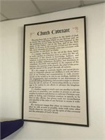 Large Framed Church Covenant