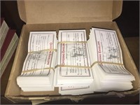 Box of Unused Church Offering Envelopes
