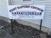 First Baptist Church of Wheatland Sign & Posts