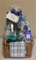 Blue Christmas Kitchen Gift Basket