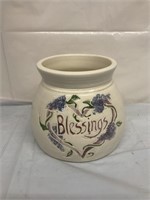 Blessings vase crock signed Jackson