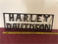 Harley Davidson welded sign art
