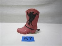 Vintage 1950’s Plastic Fosta Cowboy Boot Bank