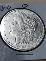 1884 O  Morgan silver dollar