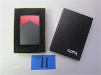 Black and Red Zippo Lighter