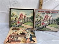 4-Mother Goose puzzles in original box