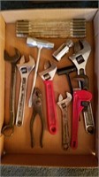 Adjustable Wrenches, Stick Tape, Pliers