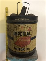 Imperial motor oils advertising can