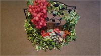 Decorative Shelf/Rack w/grapes