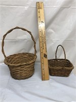 2- Wicker baskets vintage