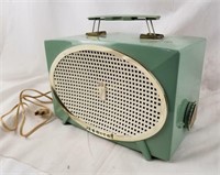 Zenith Radio Y513f Green Tube Radio Working