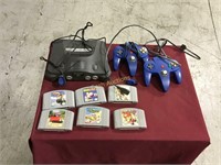 Nintendo 64 w/ Controllers & Games