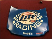 Miniature Tin Hood, Miller Lite Racing Sign