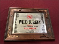 Wild Turkey Mirror Sign