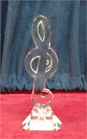 Waterford Glass Sculpture Musical Note