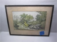 “The Star Of The Road” Lithograph Currier & Ives
