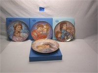 4 Collector Mothers Day Plates By Hibel
