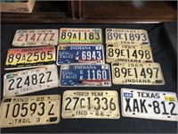 Group of license plates