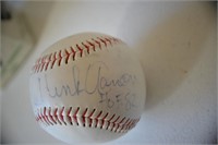 Signed Hank Aaron Baseball