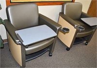 LACASSE LEATHER RECEPTION CHAIRS
