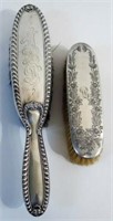 STERLING HANDLED CLOTHES BRUSHES (2)