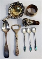 ASSORTED SILVER PIECES (8)
