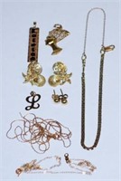 14K YELLOW GOLD JEWELRY (8) PCS.