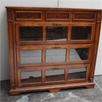 Beautiful Curio/ Bookcase Lawyer Style Cabinet