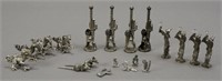 19 Miniature Metal Figures - Wizards - Dragons