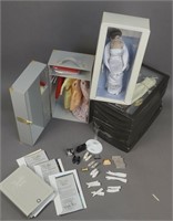 Franklin Mint Jackie Kennedy Doll - Case - Outfits