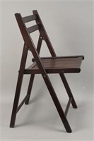 8 World Market Wooden Slat Folding Chairs