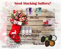 $50 skin care and accessories gift certificate