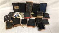 18 Antique Bibles Some 1800s