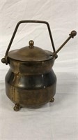 Brass Lidded Smudge Pot w/ Pestle