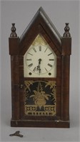 Antique Gilbert Steeple Clock with Key