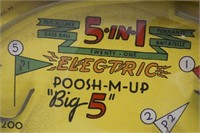 1930's 5-in-1 "Electric" Poosh-M-Up Big 5 Game