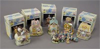 Collectible Easter Lighted Village Houses