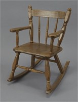Children's Wooden Rocking Chair