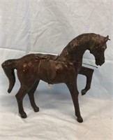 12" Vintage Leather Body Horse